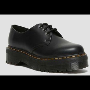 DR. MARTENS 1461 Smooth Leather Platform Shoes